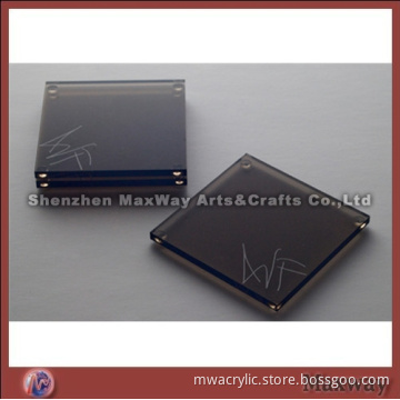 Elegant Promotion Square Coffee Acrylic Coaster/Tray/Pad with Your Logo for Cup/Teacup